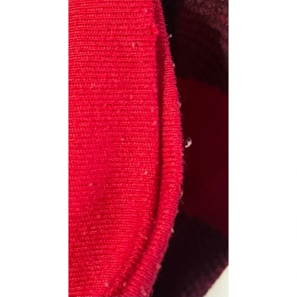 Family PJs Macys Mens M Buffalo‎ Plaid Fleece Hooded Union Suit One Piece Red